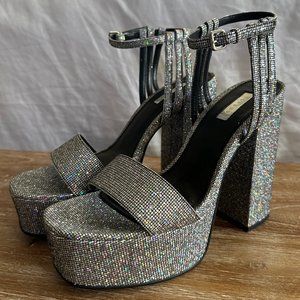 NWT Topshop RINGO Sparkly Platform Heel